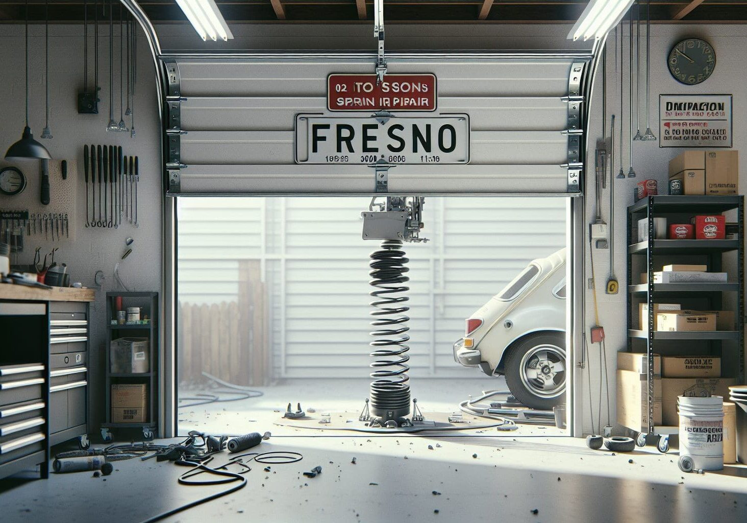 fresno garage door torsion spring repair